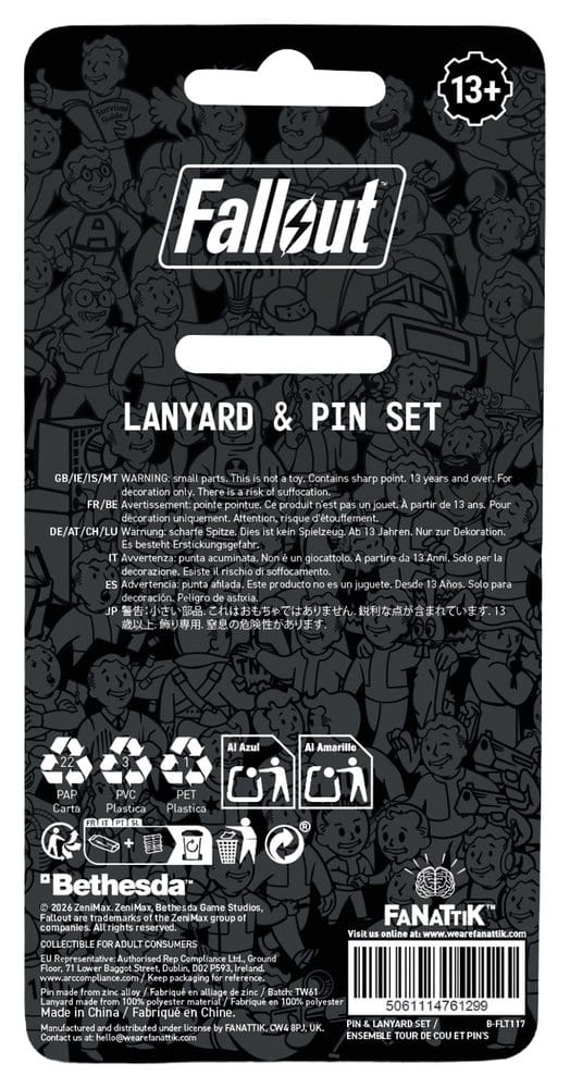 Fallout Vault-Tec Overseer Llavero & Chapa Set