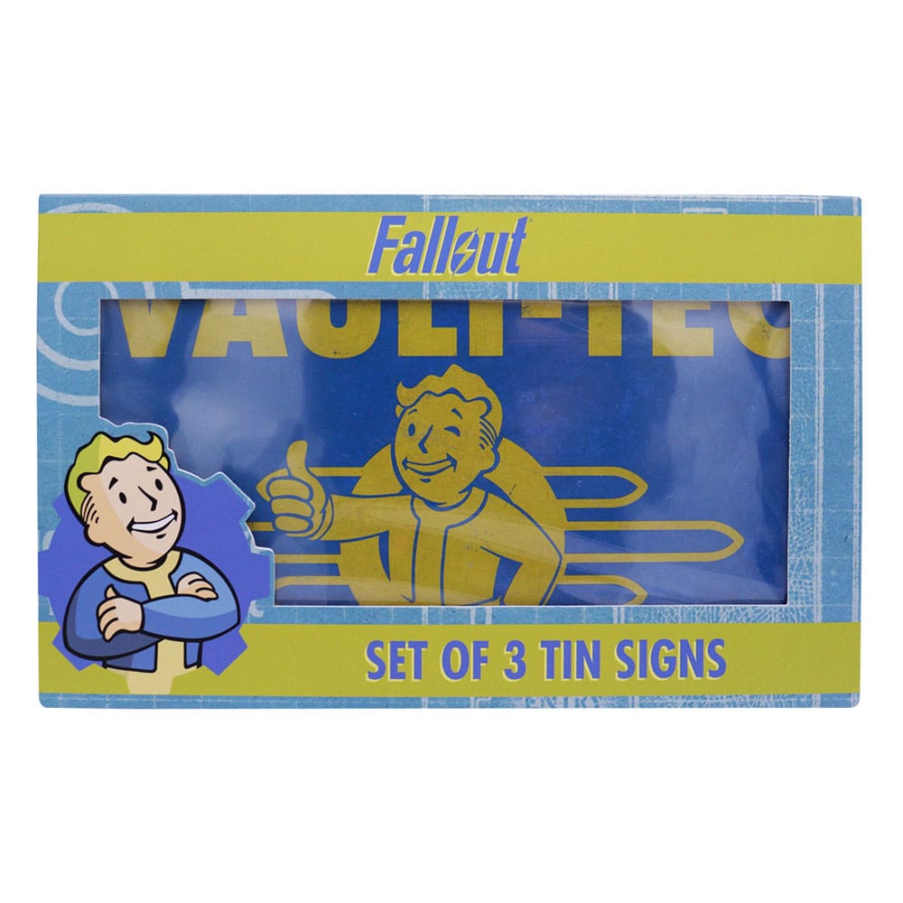 Fallout Set de 3 Placa de Chapa Brands