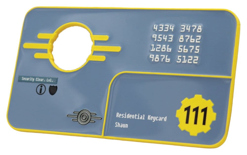 Fallout Réplica Security Keycard Vault 111 Limited Edition 11 cm
