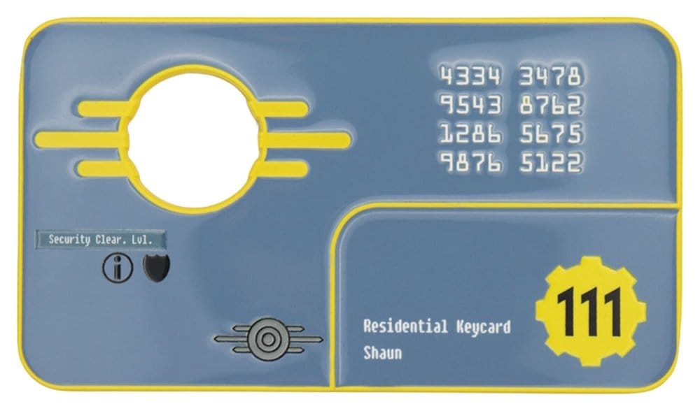 Fallout Réplica Security Keycard Vault 111 Limited Edition 11 cm