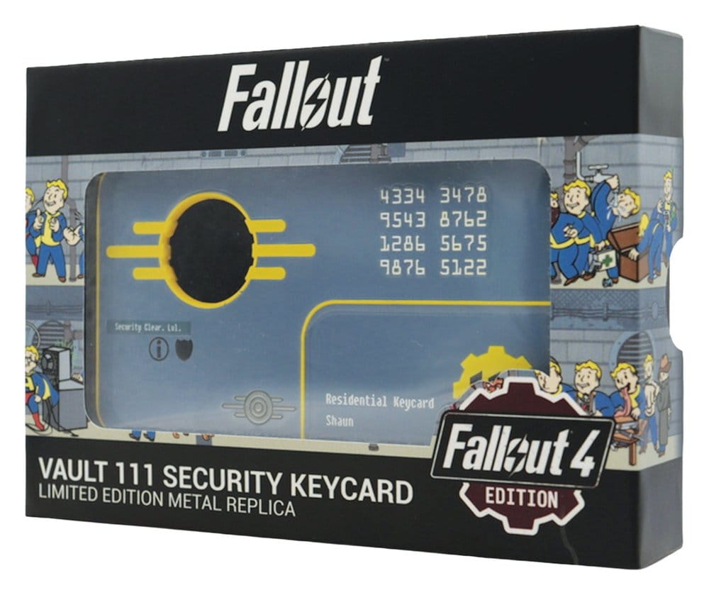 Fallout Réplica Security Keycard Vault 111 Limited Edition 11 cm