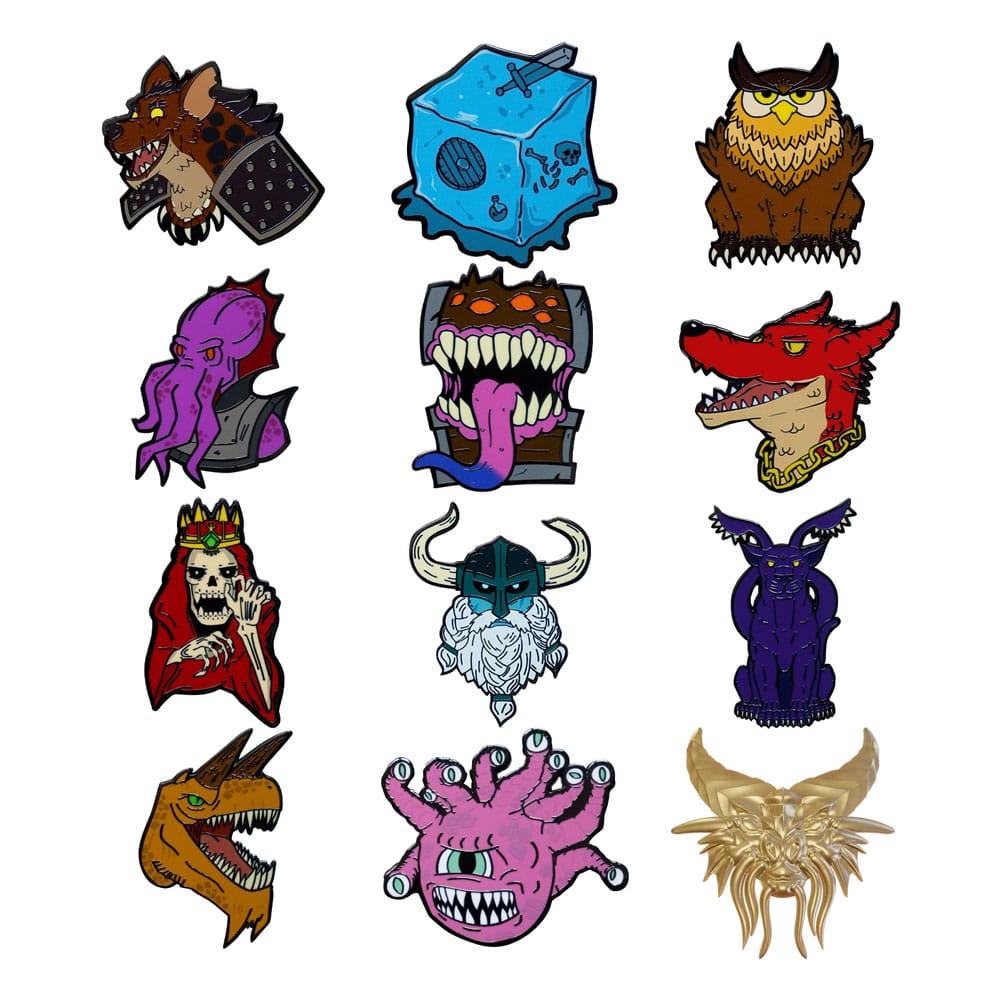 Dungeons & Dragons Chapas Expositor 50th Anniversary Mystery Pin Badge (12) Frikytopia