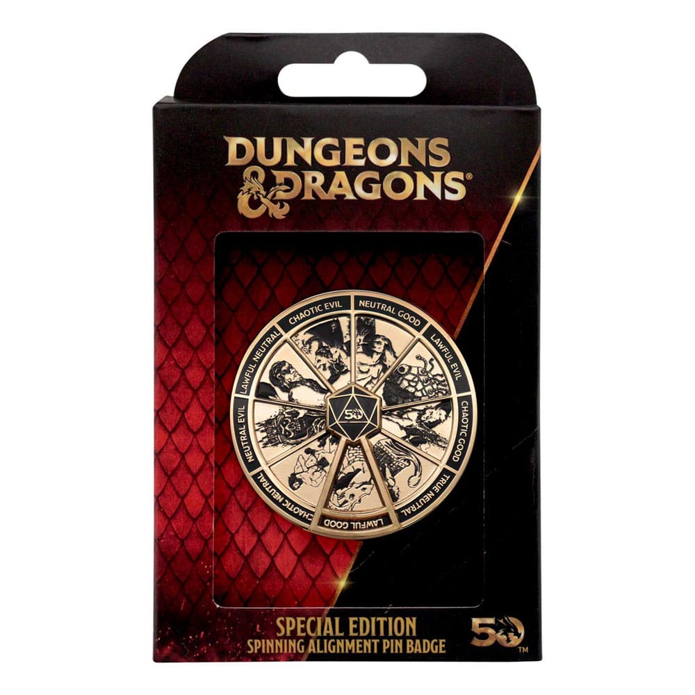 Dungeons & Dragons Chapa Alignment Spinner Coloured Limited Edition