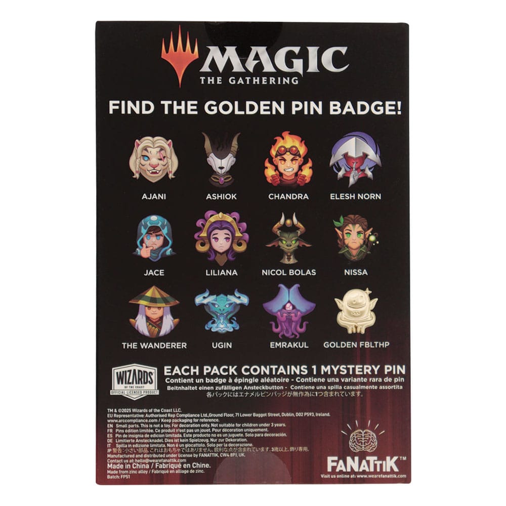 Magic: The Gathering Chapas Mystery Pin Badge Expositor (12)