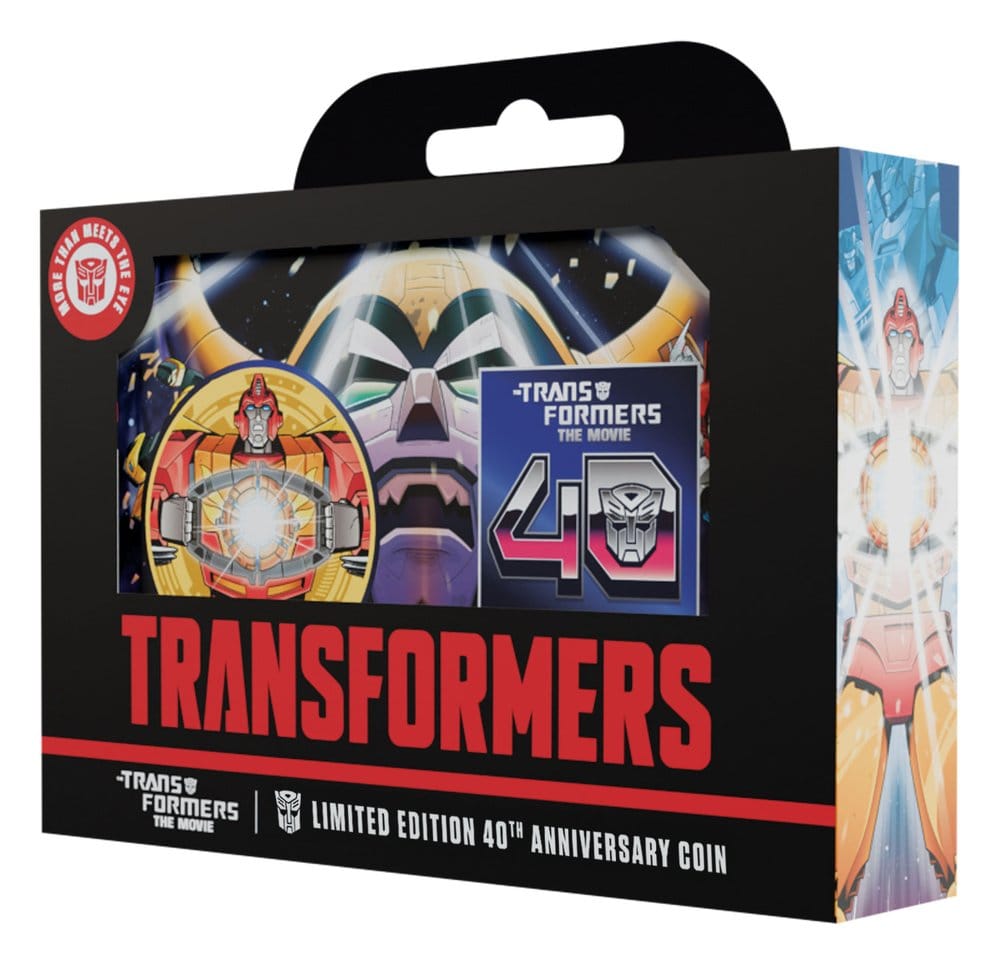 Transformers Moneda The Movie 40th Anniversary Limited Edition 24k Gold Plated