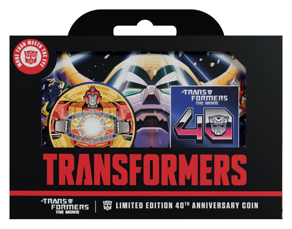 Transformers Moneda The Movie 40th Anniversary Limited Edition 24k Gold Plated