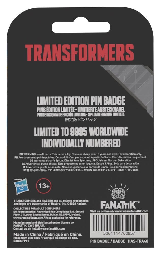 Transformers Chapa The Movie 40th Anniversary Unicron Limited Edition