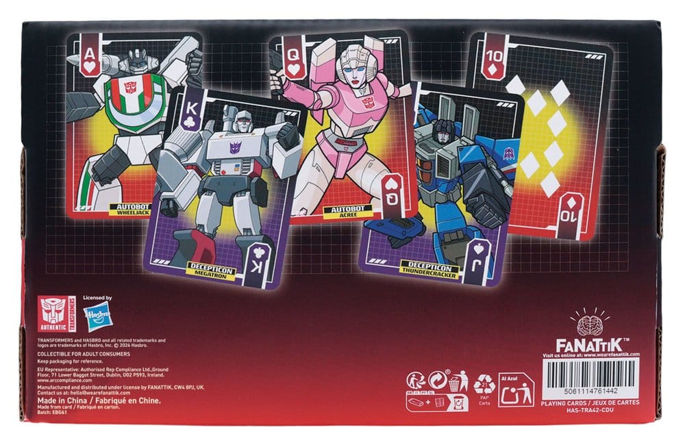 Transformers Cartas de Juego Expositor (12)