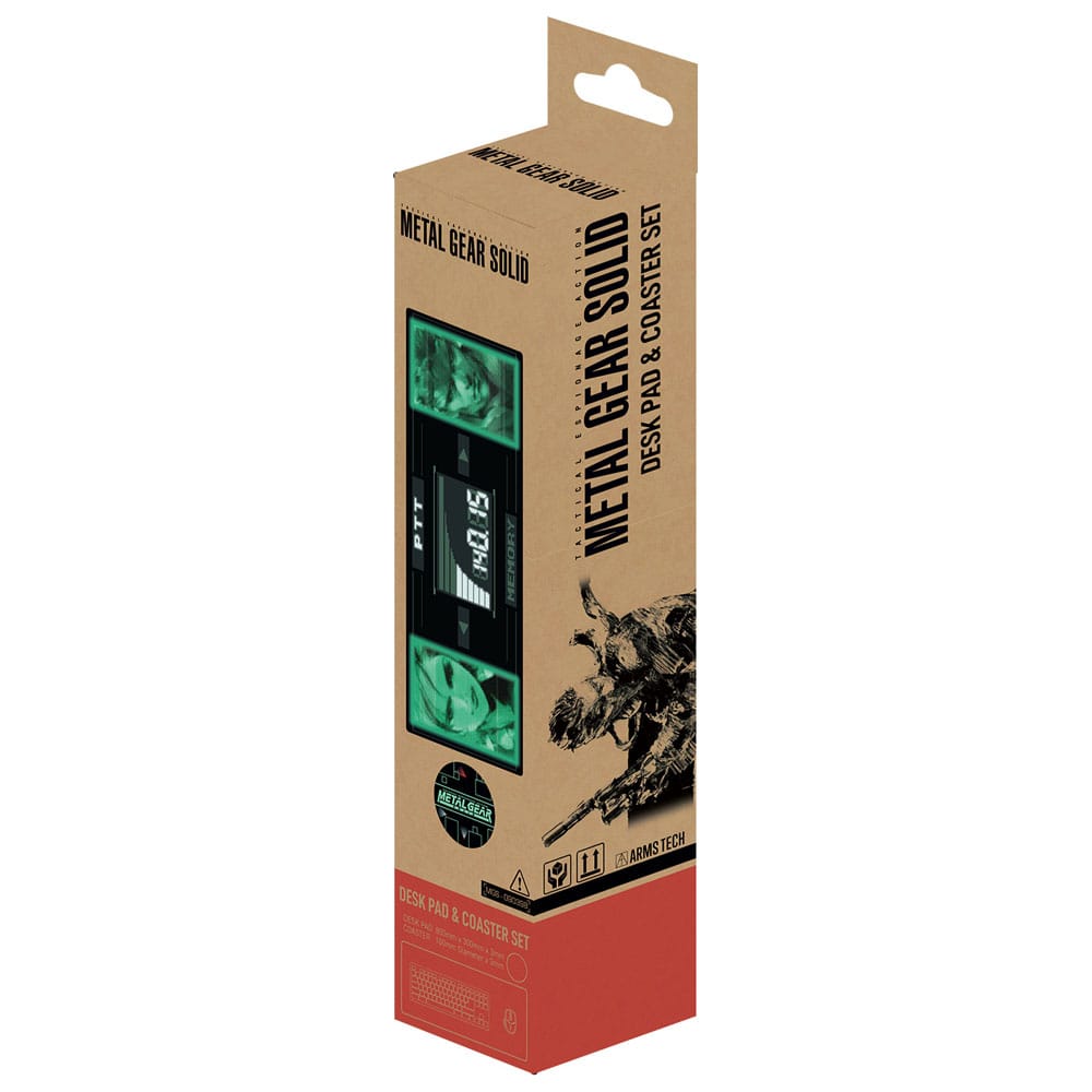 Metal Gear Solid Vade Escolar & posavasos Solid Snake x Raiden Limited Edition