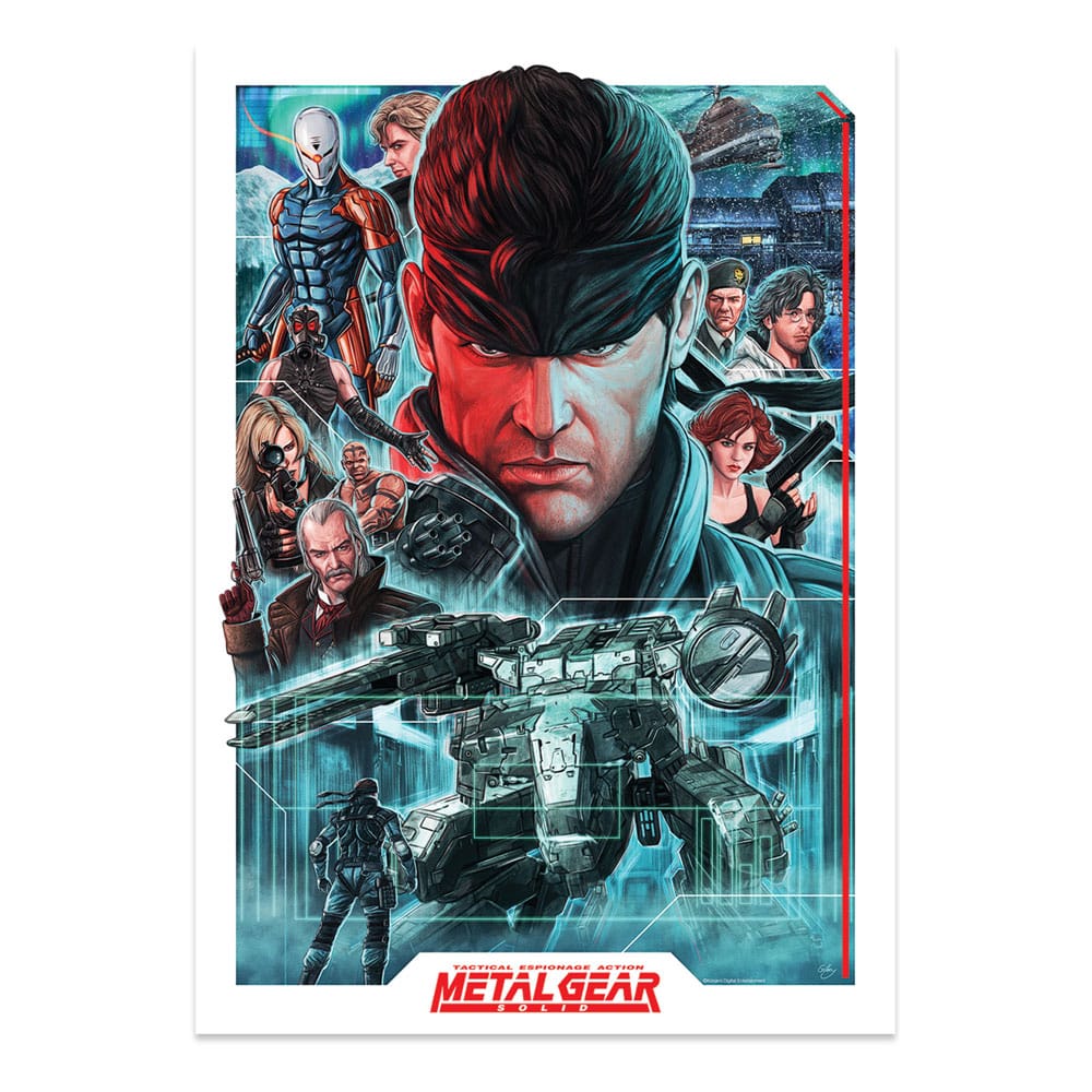 Metal Gear Solid Litografia Montage Edition 42 x 30 cm Frikytopia