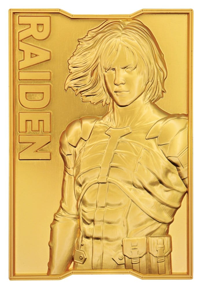 Metal Gear Solid 2 Lingote Raiden 24k Gold Plated Limited Edition Frikytopia
