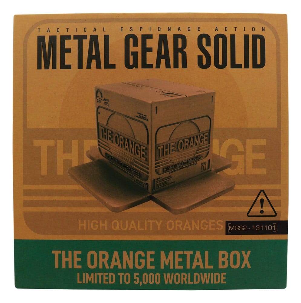 Metal Gear Solid 2 Réplica Cardboard Box Antique Gold