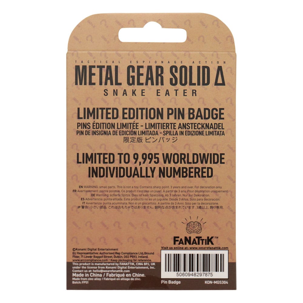 Metal Gear Solid Delta Chapa Fox Limited Edition