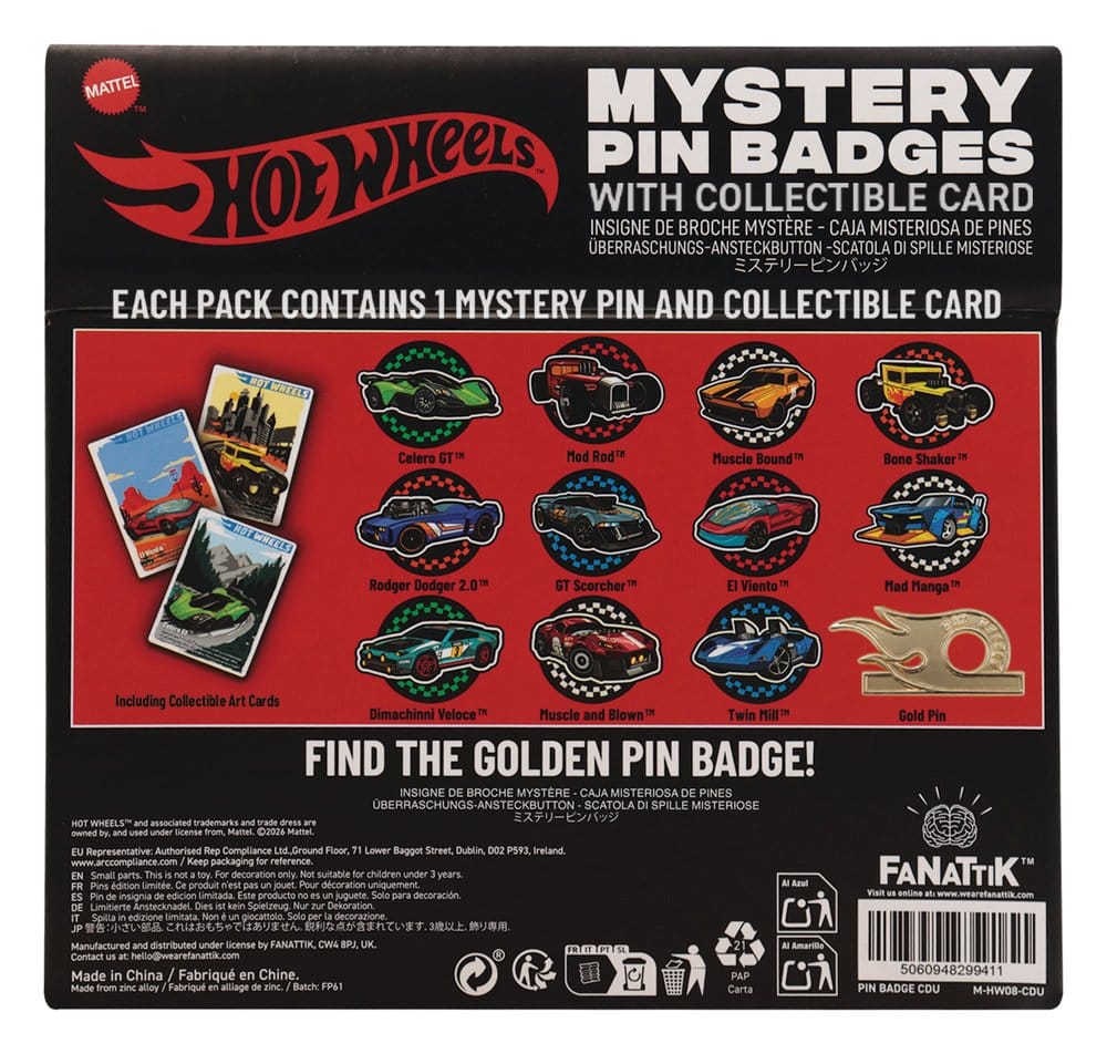 Hot Wheels Mystery Chapas Cajas Sorpresas Expositor (12)