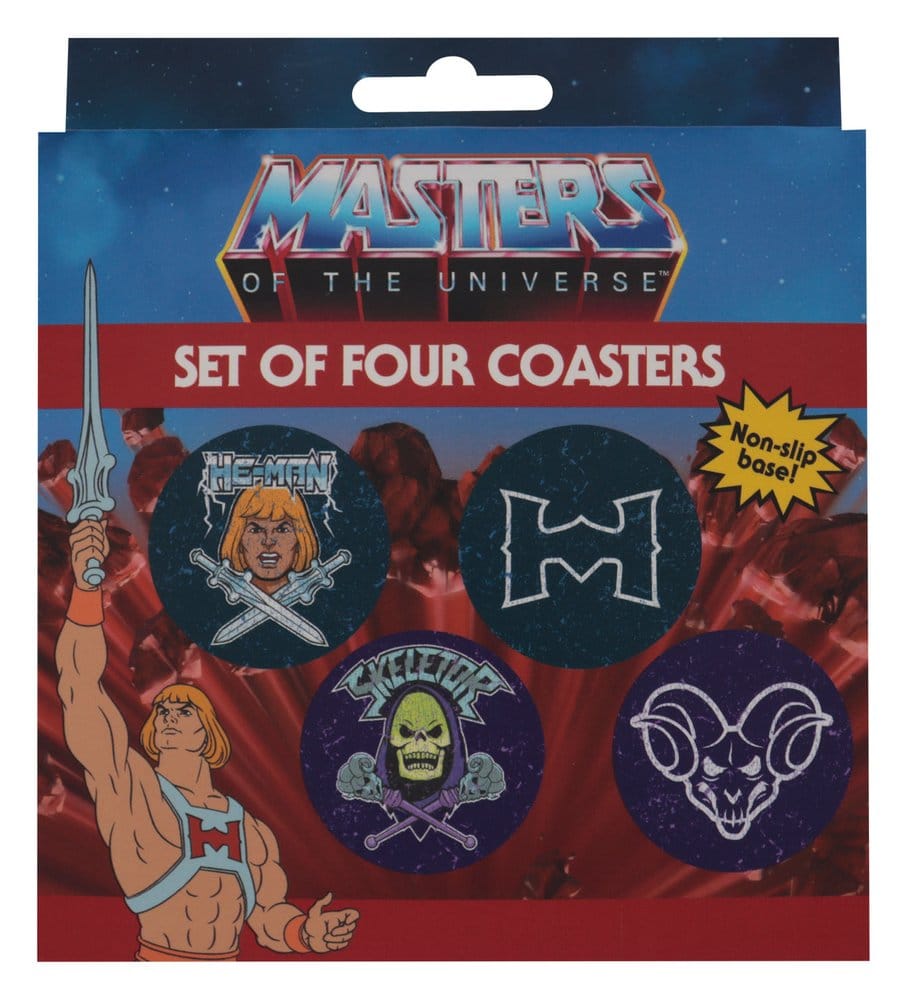 Masters of the Universe Pack de 4 Posavasos Printed Metal