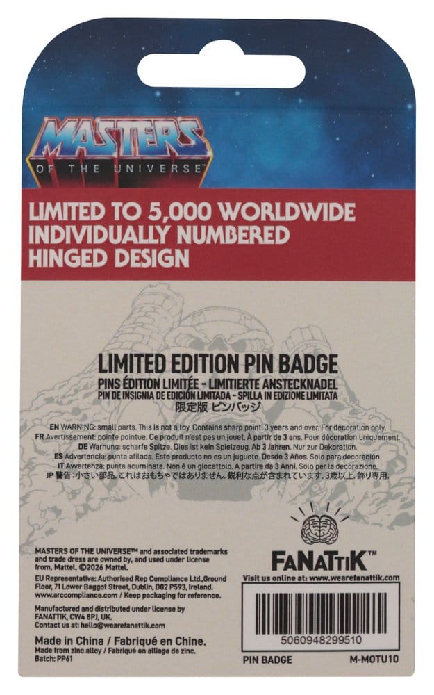 Masters of the Universe Chapa Hinged Castle Grayskull Limited Edition