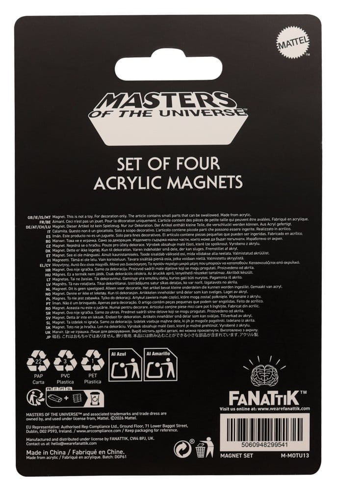 Masters of the Universe Pack de 4 Imanes