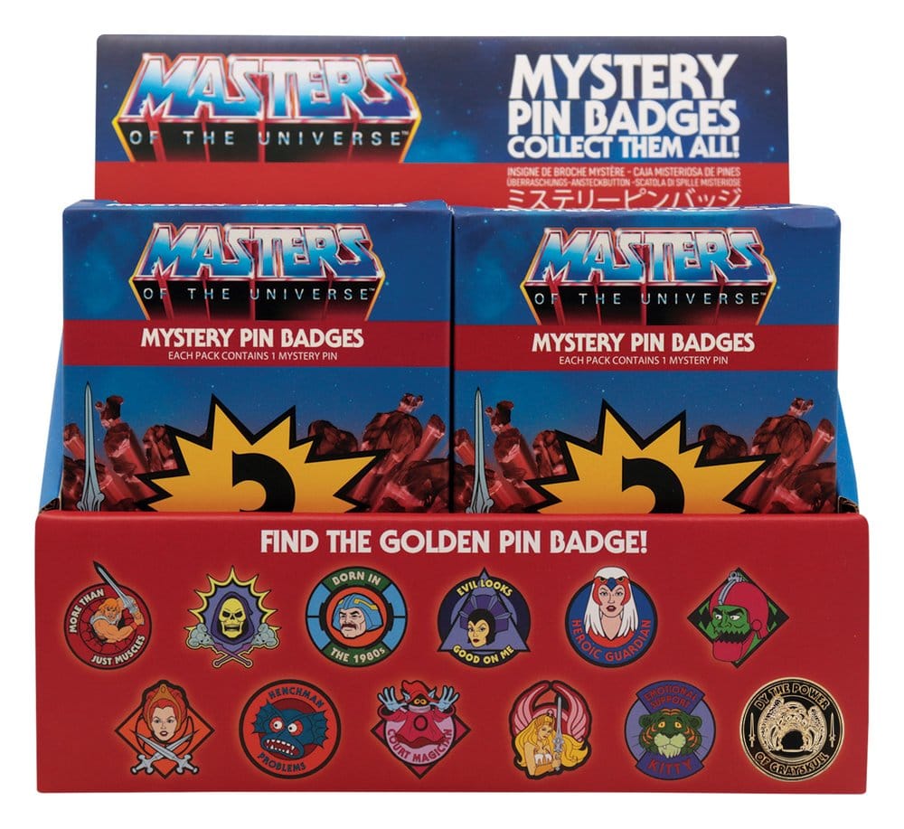 Masters of the Universe Mystery Chapas Cajas Sorpresas Expositor (12)