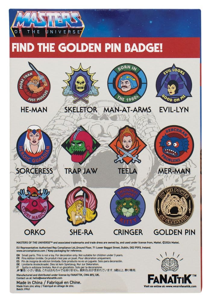 Masters of the Universe Mystery Chapas Cajas Sorpresas Expositor (12)