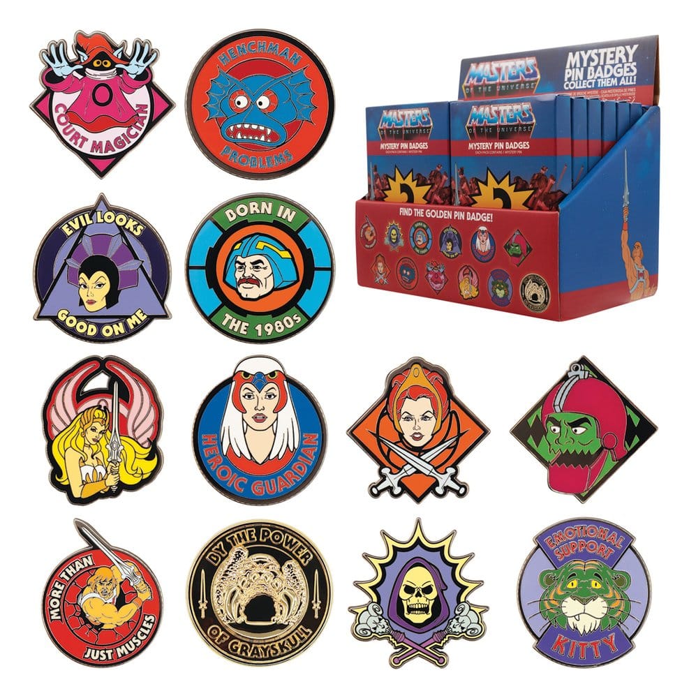 Masters of the Universe Mystery Chapas Cajas Sorpresas Expositor (12)