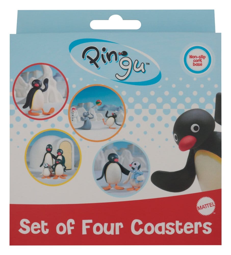 Pingu Pack de 4 Posavasos