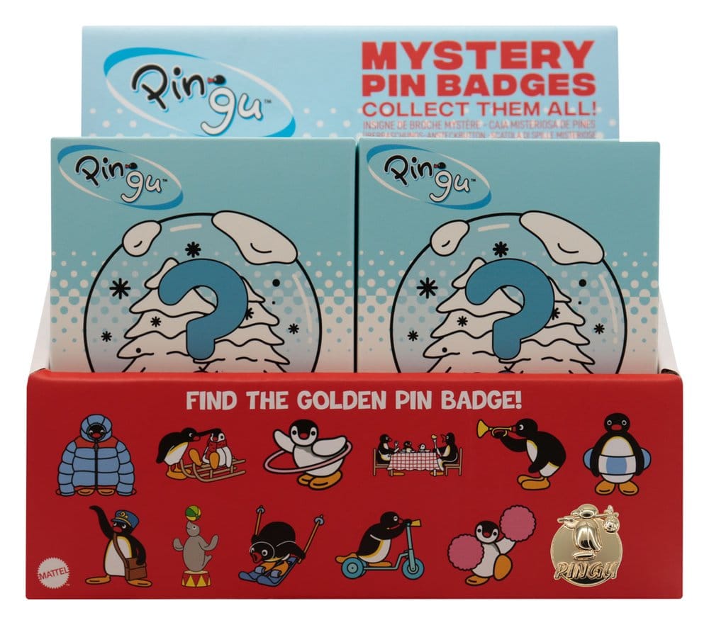 Pingu Chapas Misteriosa Expositor Caja Ciega (12) Frikytopia