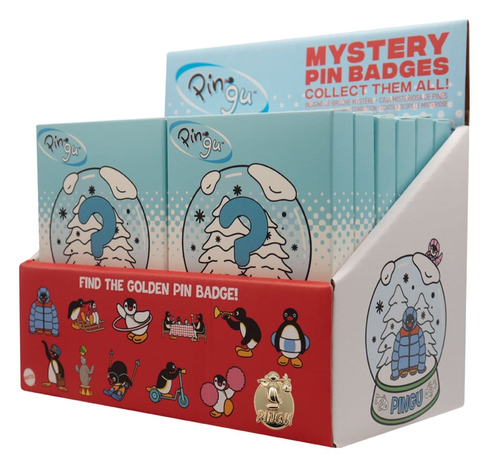 Pingu Chapas Misteriosa Expositor Caja Ciega (12)