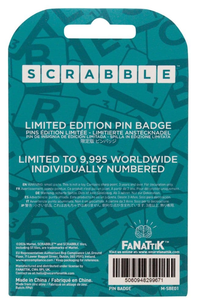 Scrabble Chapa Word Nerd Limited Edition