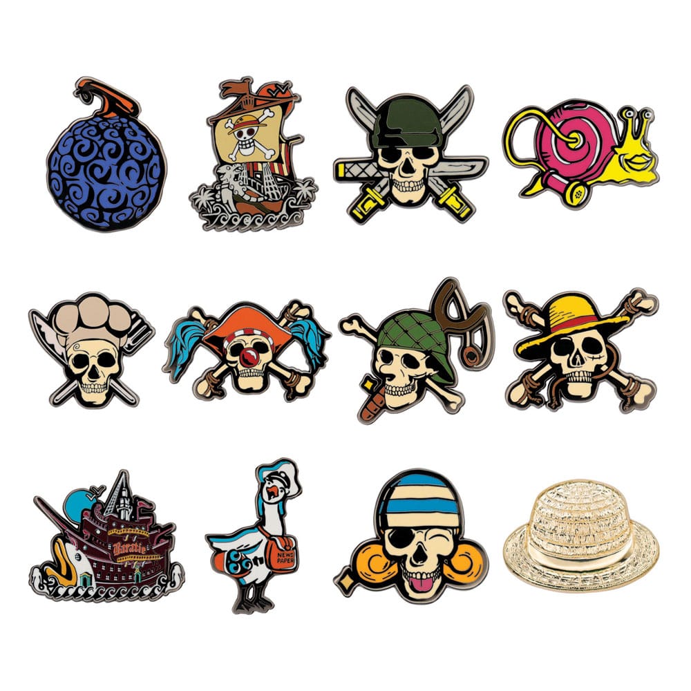 One Piece Chapas Expositor Mystery Pin Badge (12) Frikytopia