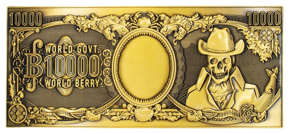 One Piece Réplica Billete de metal de 10.000 World Berry 6 x 15 cm
