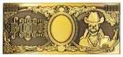 One Piece Réplica Billete de metal de 10.000 World Berry 6 x 15 cm