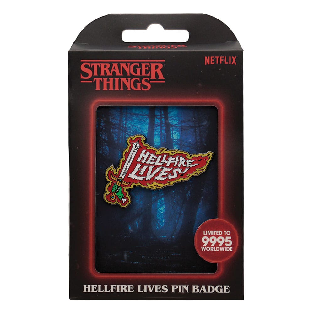 Stranger Things Chapa Hellfire Lives Limited Edition