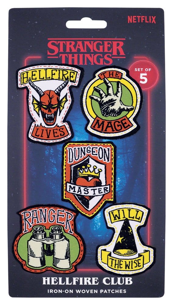 Stranger Things Parches de Tela 5-Pack Frikytopia