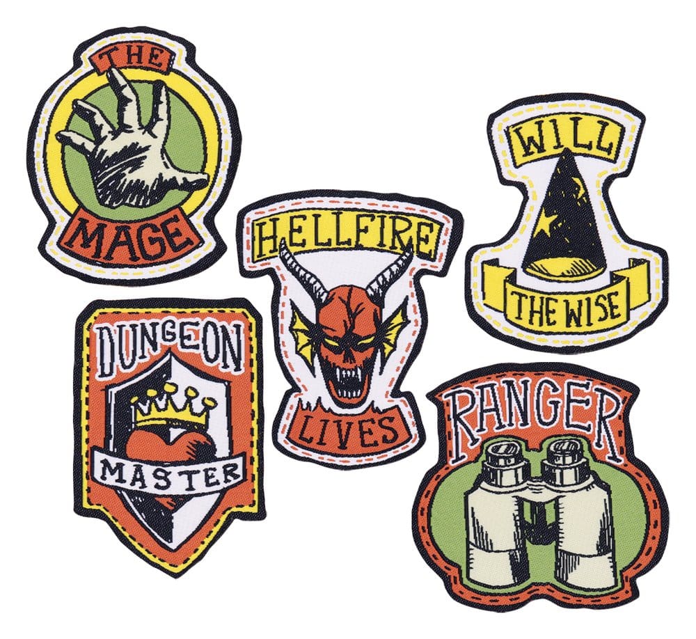 Stranger Things Parches de Tela 5-Pack