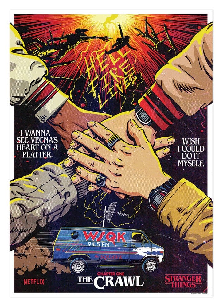 'Stranger Things 5 Litografia The Crawl Limited Edition 42 x 30 cm Frikytopia