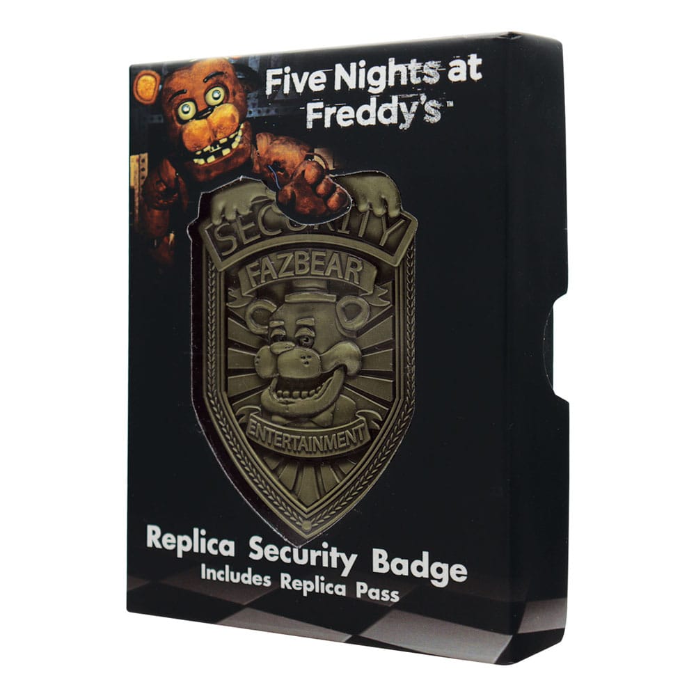 Five Nights at Freddy´s Réplica Security Badge Antique Brass Edition