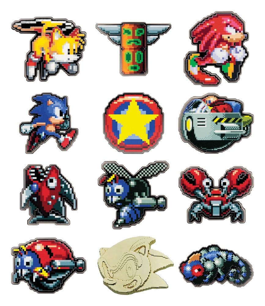 Sonic The Hedgehog Mystery Chapas Cajas Sorpresas Expositor (12)