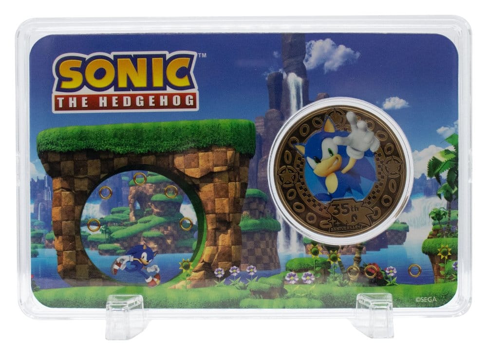 Sonic the Hedgehog Moneda de Colección 35 Aniversario Edición Limitada