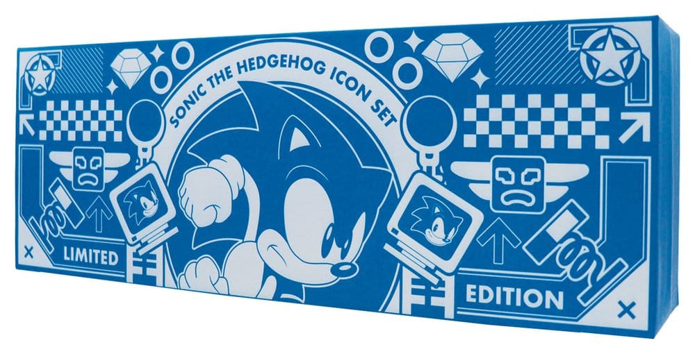 Sonic the Hedgehog Réplica Commemorative Icons Set Limited Edition 10 x 28 x 4 cm