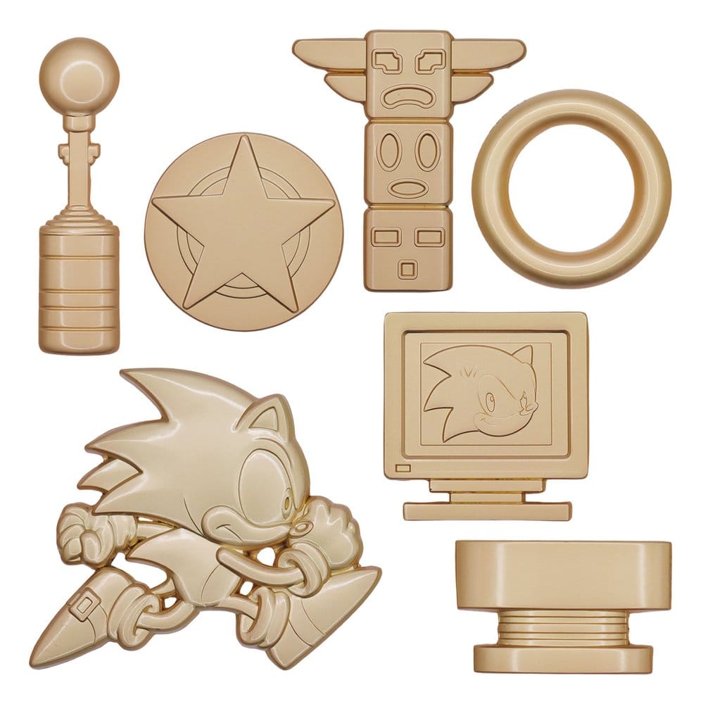 Sonic the Hedgehog Réplica Commemorative Icons Set Limited Edition 10 x 28 x 4 cm