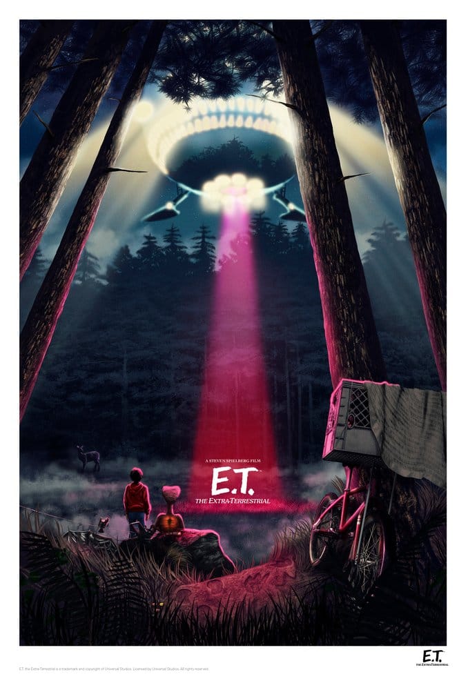 E.T., el extraterrestre Litografia Ver. B Limited Edition 30 x 47 cm