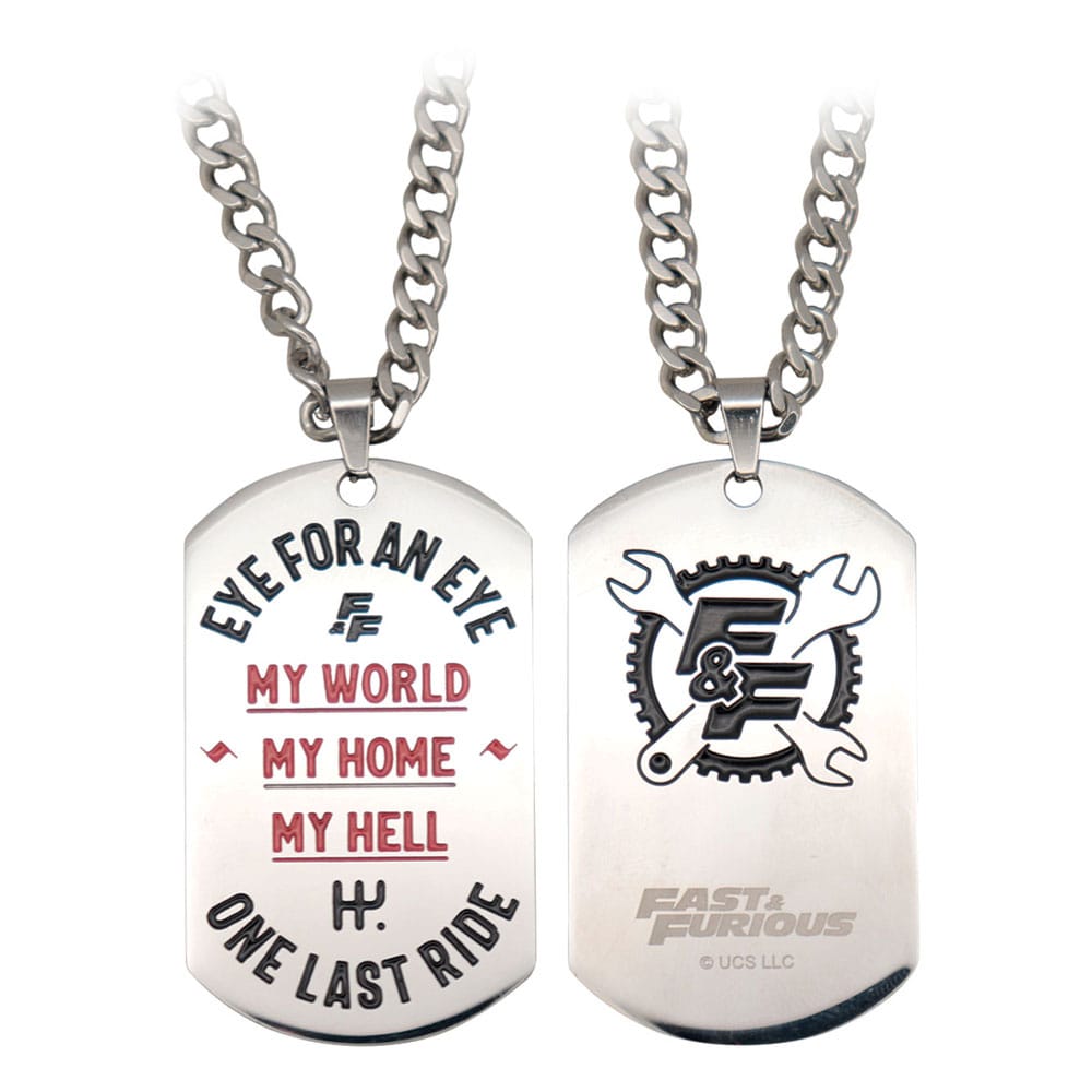 A Todo Gas Chapas de Identificación con Collar Frikytopia