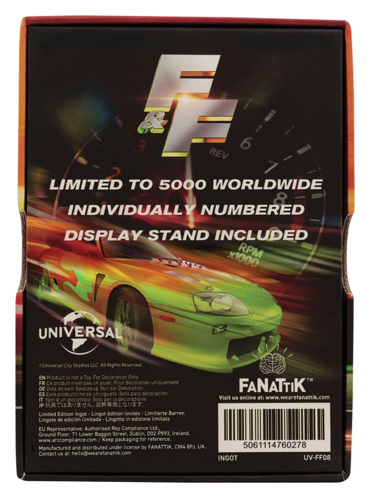 Fast & Furious Lingote Stained Glass Style Metal