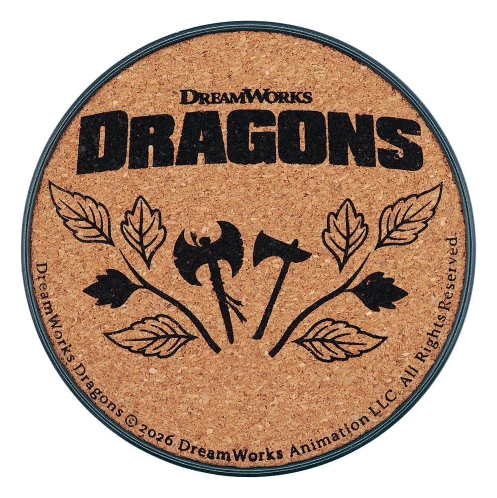 How to Train Your Dragon Pack de 4 Posavasos Dragon Printed Metal