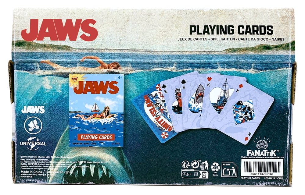 Tiburón Juego de Cartas Expositor (12 Paquetes)