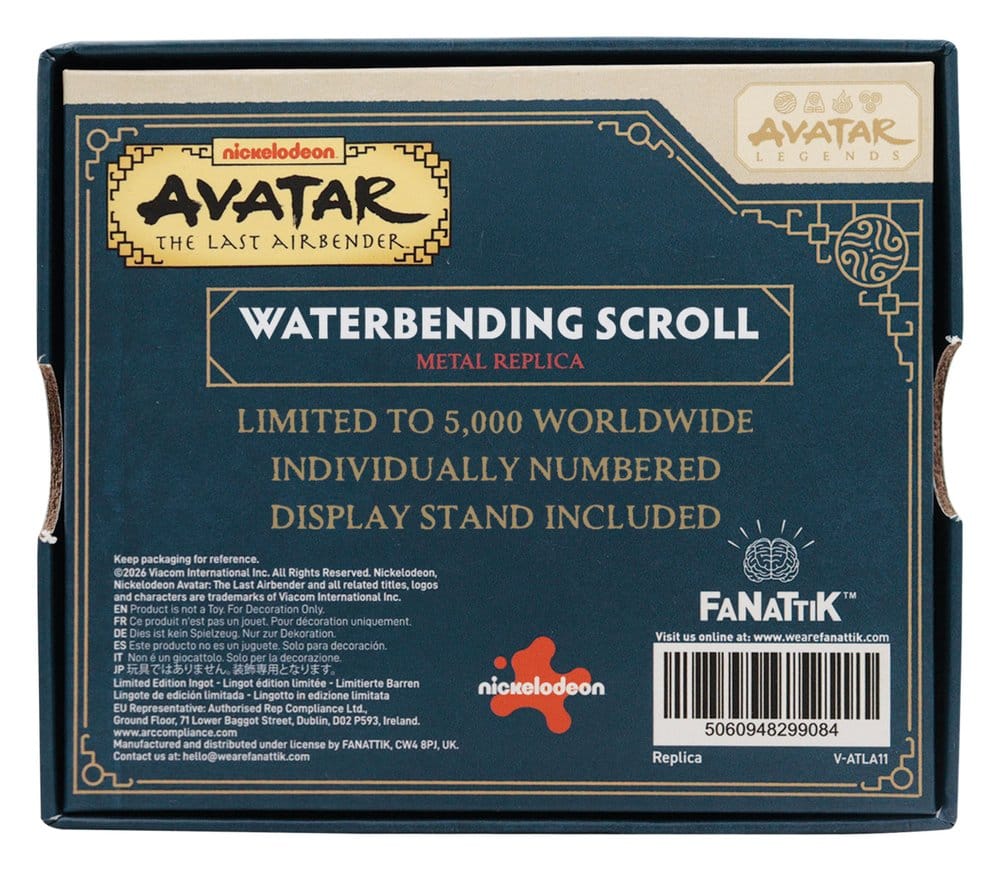 Avatar: la leyenda de Aang Réplica Waterbending Scroll