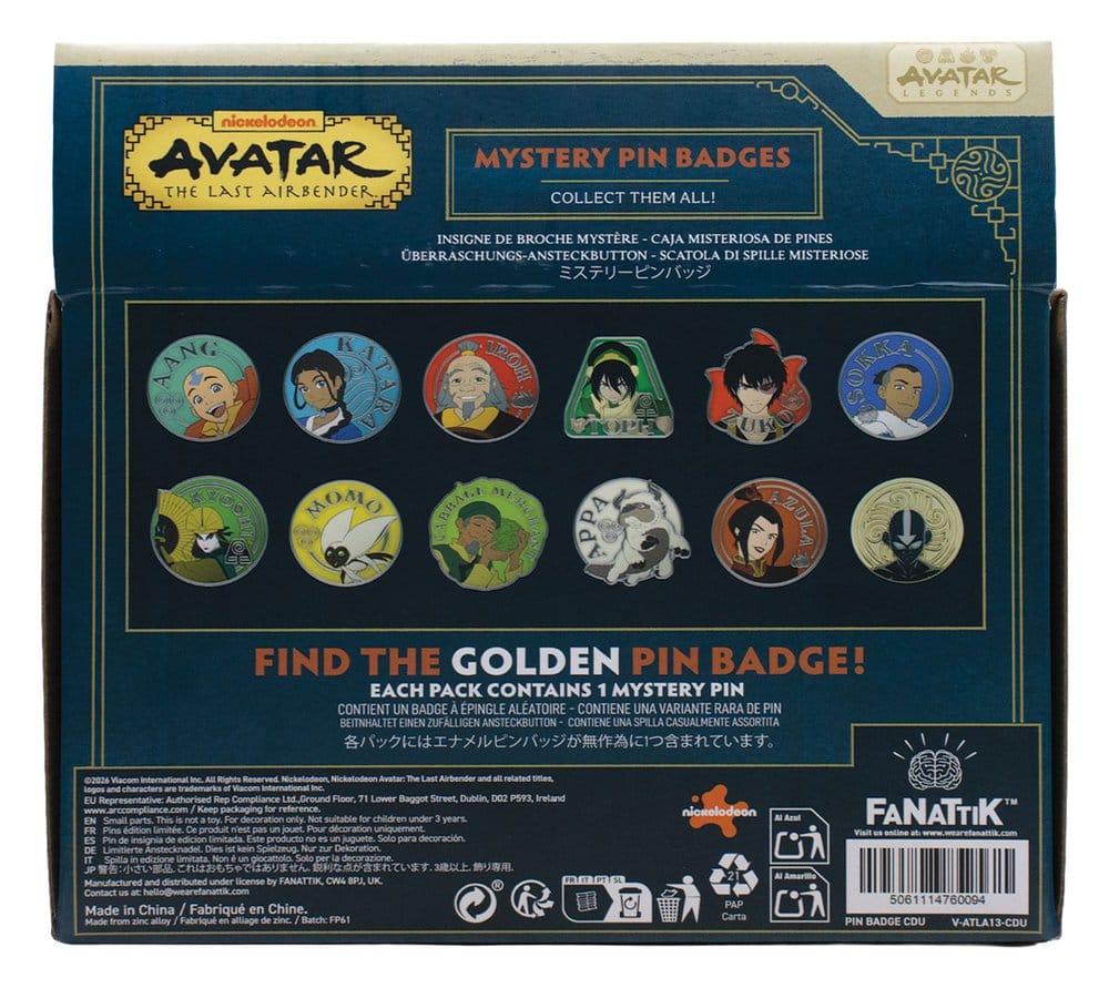 Avatar: La leyenda de Aang Chapas Misteriosa Expositor Caja Ciega (12)