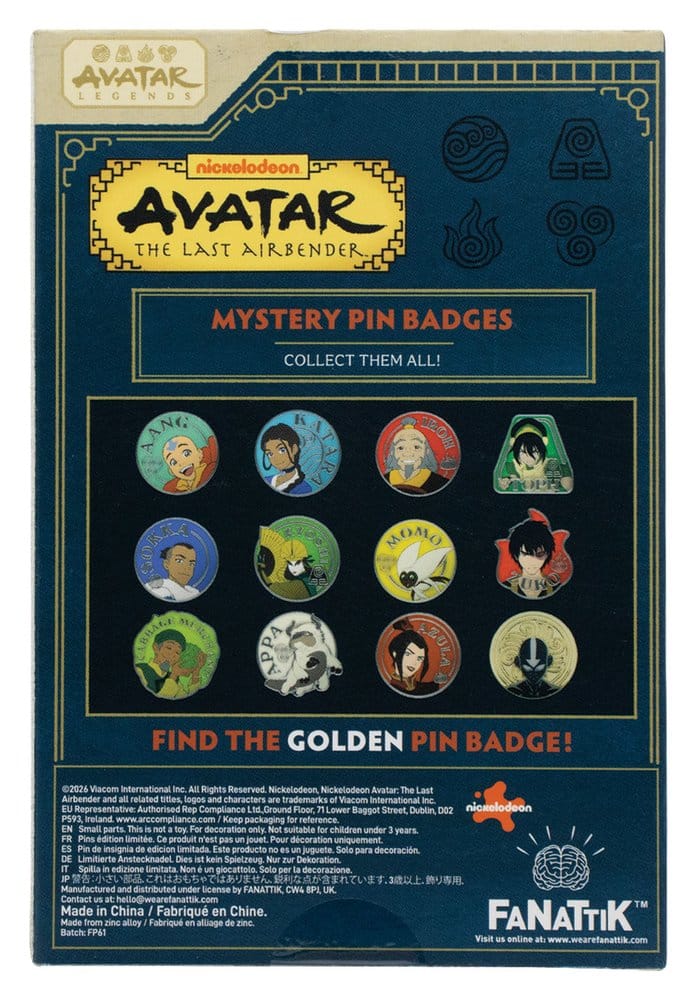 Avatar: La leyenda de Aang Chapas Misteriosa Expositor Caja Ciega (12)