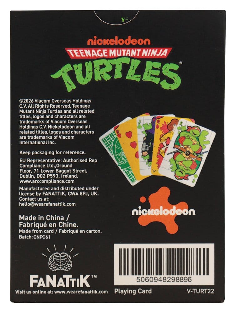 Tortugas Ninja Baraja de Naipes Caja expositora (12)