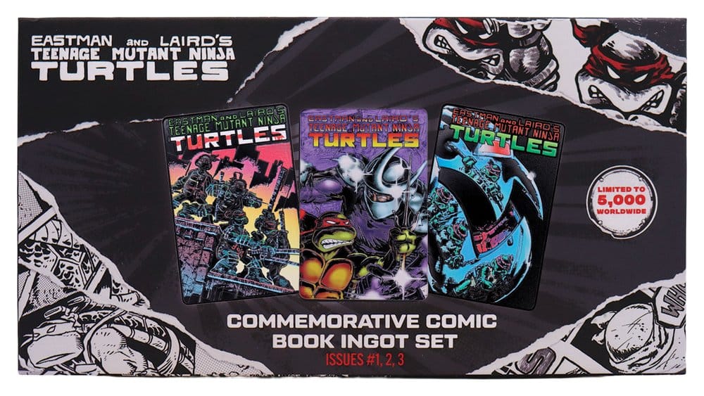 Tortugas Ninja Lingote Set of Three Comic Book Cover Ingots Limited Edition